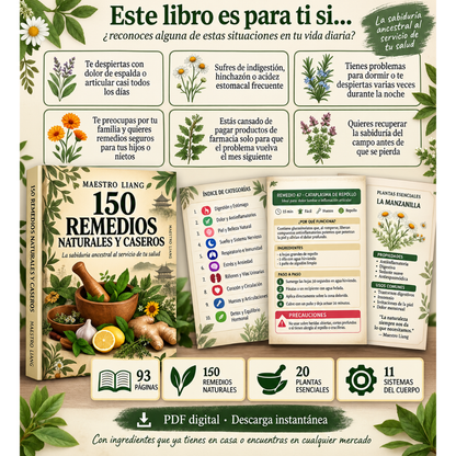 150 REMEDIOS NATURALES Y CASEROS: Maestro Liang